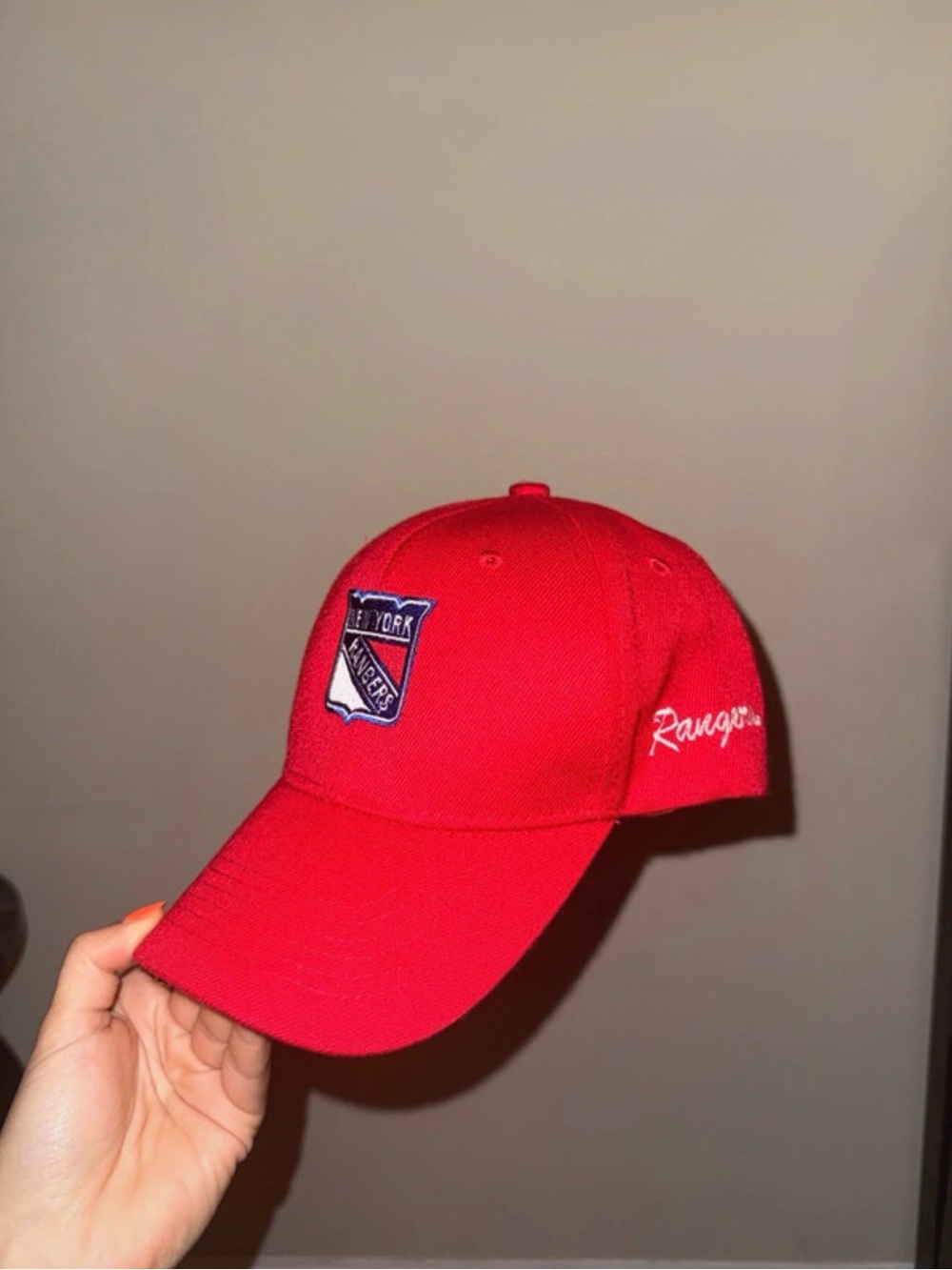 New York Rangers Red Baseball Cap - Picture 2 of 2